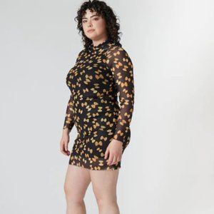 New, Never Worn Rachele Antonoff Lilly Dress - Size 2X - Fun Pasta Pattern